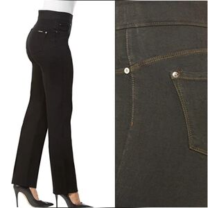 NYGARD Luxe Denim Slims Straight 4 Way Stretch In Olive Size Small